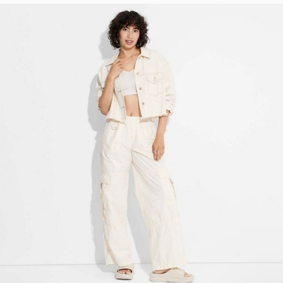 Wild Fable Off-White XL‎ Cargo Pants - Picture 1 of 8